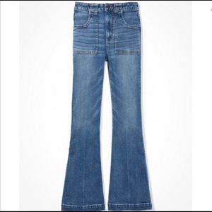 American Eagle super high rise flare jeans